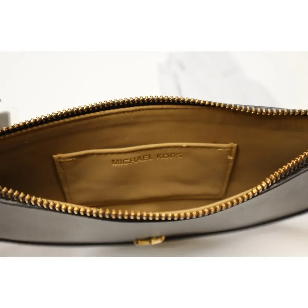 Michael Kors Genuine Leather Brown reversible Belt Bag Size L/XL‎